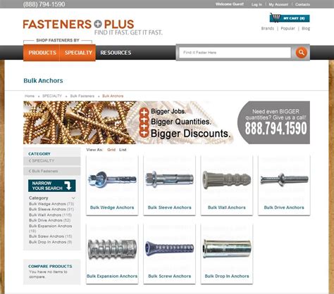 Fasteners plus - Conquest Fasteners (2) Conquest Fasteners (2 products) Material (0) Material. Carbon Steel (4) Carbon Steel (4 products) ... Fasteners Plus. 202 Blue Creek Drive Urbana, IA 52345. 888-794-1590. Email Us. Customer Service. Track Your Order Shipping and Returns My Account ...